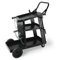 VEVOR VEVOR Welding Cart, 3-Tier Welder Cart Heavy Duty with 400 Lbs Weight Capacity, 360 Swivel Wheels, Rolling MIG Welder Cart