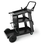 VEVOR VEVOR Welding Cart, 3-Tier Welder Cart Heavy Duty with 400 Lbs Weight Capacity, 360 Swivel Wheels, Rolling MIG Welder Cart