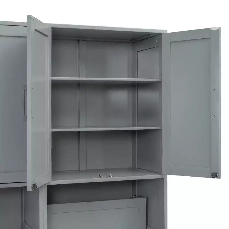 Whisen Twin Size Murphy Bed Wall Bed with Closet , Drawers & Desk