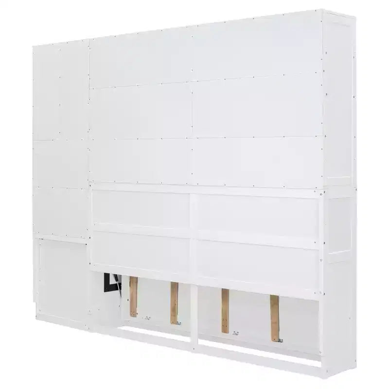 Whisen Twin Size Murphy Bed Wall Bed with Closet , Drawers & Desk