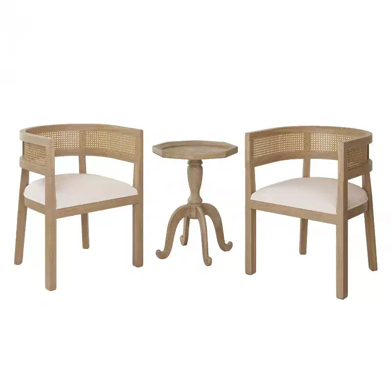 Christopher Knight Home Alger 3 Pieces French Country Upholstered Seating Set