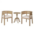 Christopher Knight Home Alger 3 Pieces French Country Upholstered Seating Set