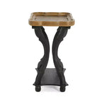 Tavolino d'appoggio in legno a clessidra vintage – Tavolino d'accento