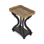 Tavolino d'appoggio in legno a clessidra vintage – Tavolino d'accento