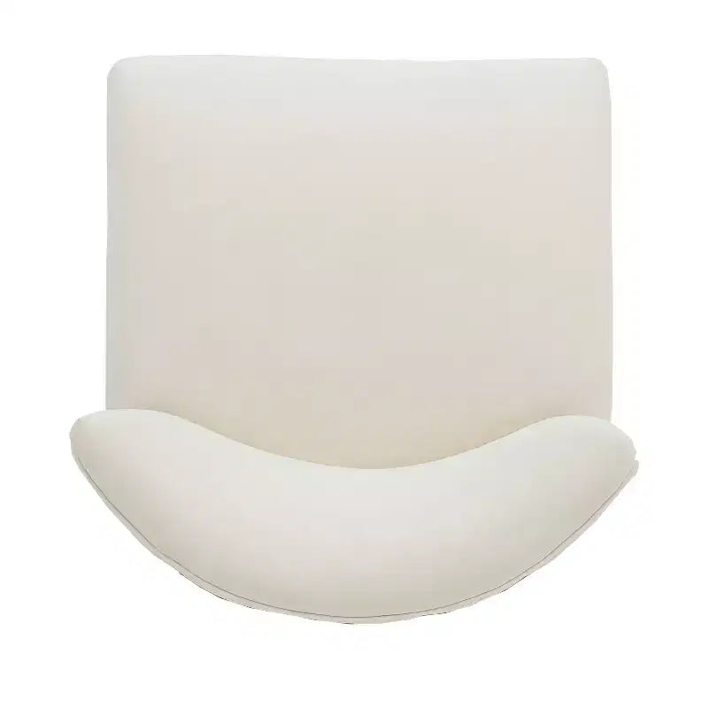 Set of 2 Upholstered Counter Bar Stools with Footrest – Beige/Gray