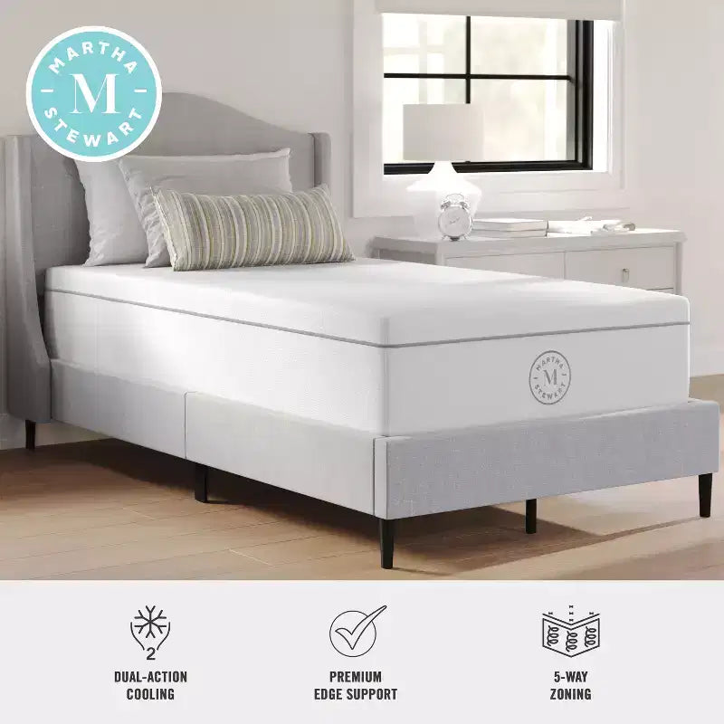 12-Inch Firm Hybrid Cooling Mattress with Pocket Springs & CoolWeave Knitted Top