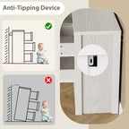 Comò a 7 cassetti per camera da letto, cassettiera ampia e moderna in legno con grande capacità di archiviazione, organizzatore per soggiorno, corridoio, ingresso