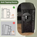 Comò a 7 cassetti per camera da letto, cassettiera ampia e moderna in legno con grande capacità di archiviazione, organizzatore per soggiorno, corridoio, ingresso