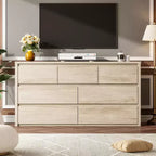 Comò a 7 cassetti per camera da letto, cassettiera ampia e moderna in legno con grande capacità di archiviazione, organizzatore per soggiorno, corridoio, ingresso