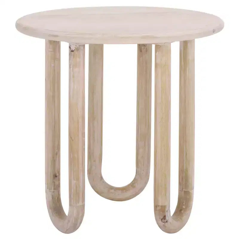 Jazmin Round Accent Table - ACC3264 - Natural Wash - Safavieh