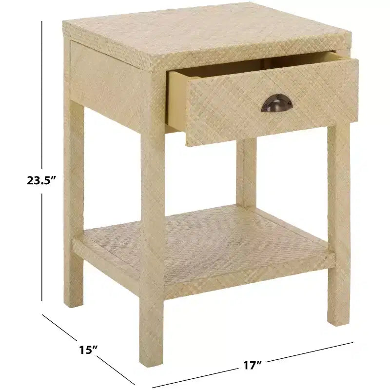 Epke 1 Drawer 1 Shelf Accent T - ACC6616 - Safavieh