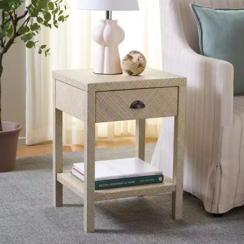 Epke 1 Drawer 1 Shelf Accent T - ACC6616 - Safavieh