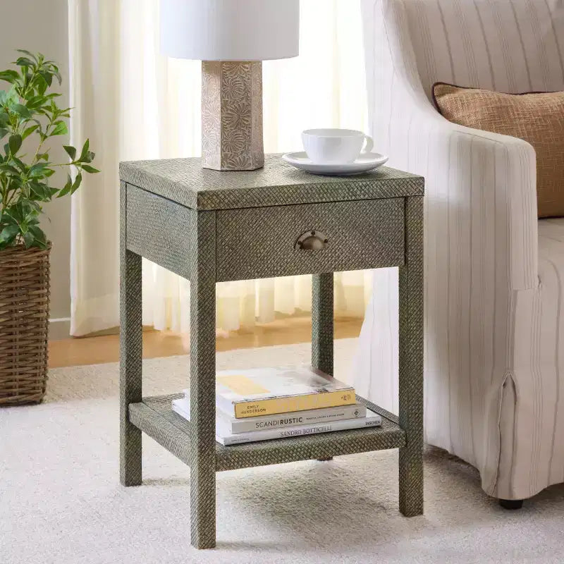 Epke 1 Drawer 1 Shelf Accent T - ACC6616 - Safavieh