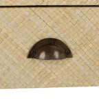 Tavolino d'appoggio con 1 cassetto e 1 ripiano - Tavolino in legno con contenitore
