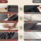 Divano Letto Pieghevole con Cuscino Aggiornato, Divano Letto Pieghevole Singolo e Materasso, Memory Foam ad Alta Densità con Rivestimento in Lino, Poltrona Relax