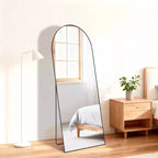 MAYEERTY 56X15 Inch Rectangle Full Length Mirror, Floor Standing Full Body Mirror