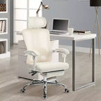 Sedia da Ufficio Reclinabile Ergonomica in Mesh con Poggiapiedi, Supporto Lombare e Poggiatesta
