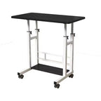 Adjustable Height Mobile Standing Desk Rolling Laptop Cart with Wheels 31.515.75in Home Office Workstation (27.16-35.43 Height)