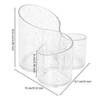 Morbido Silicone Elastico, Stampo 3 in 1 a Tre Scomparti con Superficie Liscia Integrata, Adatto per Portapenne a Inclusione Floreale Fai-da-te, Scatola Portaoggetti, Espositore