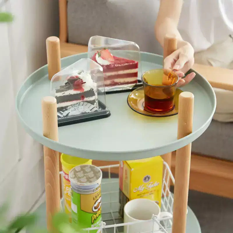 3 Tier Storage Bookshelf, Modern 360Rotating Bookshelf Organizer, Freestanding Wood Compact Storage Bookshelf for Living Room
