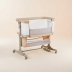 Culla Co-Sleeping 3-in-1 con Zanzariera e Vano Portaoggetti