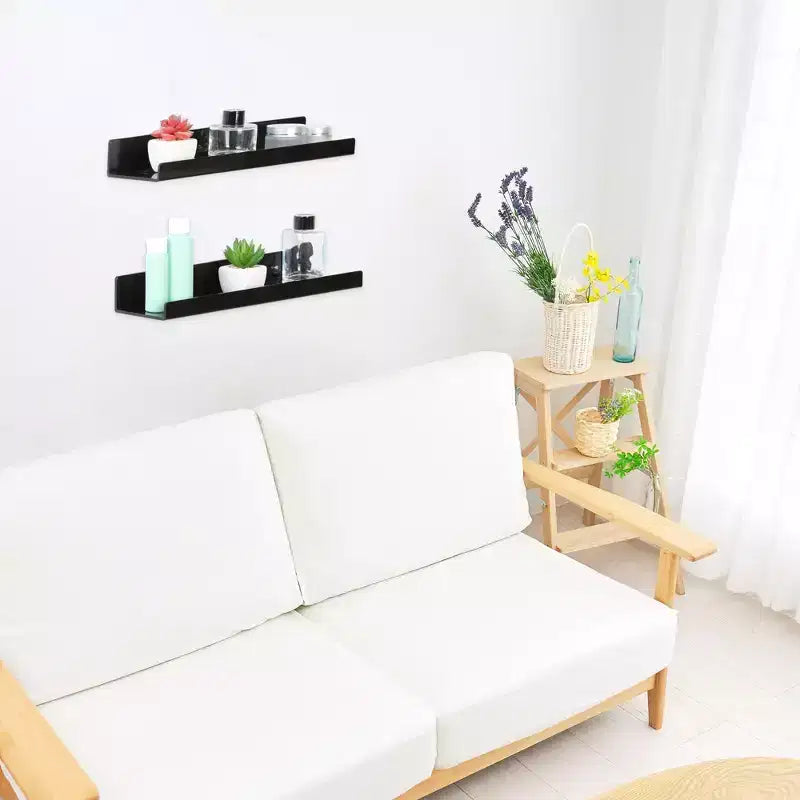 Unique Bargains Acrylic Waterproof Wall Floating Shelf 15 x 4 x 2 Inch