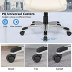 Sedia da ufficio direzionale ergonomica in pelle PU con braccioli pieghevoli