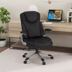 Sedia da ufficio direzionale ergonomica in pelle PU con braccioli pieghevoli