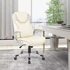 Sedia da ufficio direzionale ergonomica in pelle PU con braccioli pieghevoli