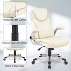 Sedia da ufficio direzionale ergonomica in pelle PU con braccioli pieghevoli
