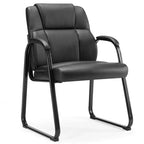 JIONJOY Big and Tall Office Guest Chair Leather Executive Waiting Room Chairs | JIONJOY | Black